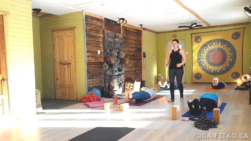 BELLEFEUILLE MILLE ISLES yoga class chalet